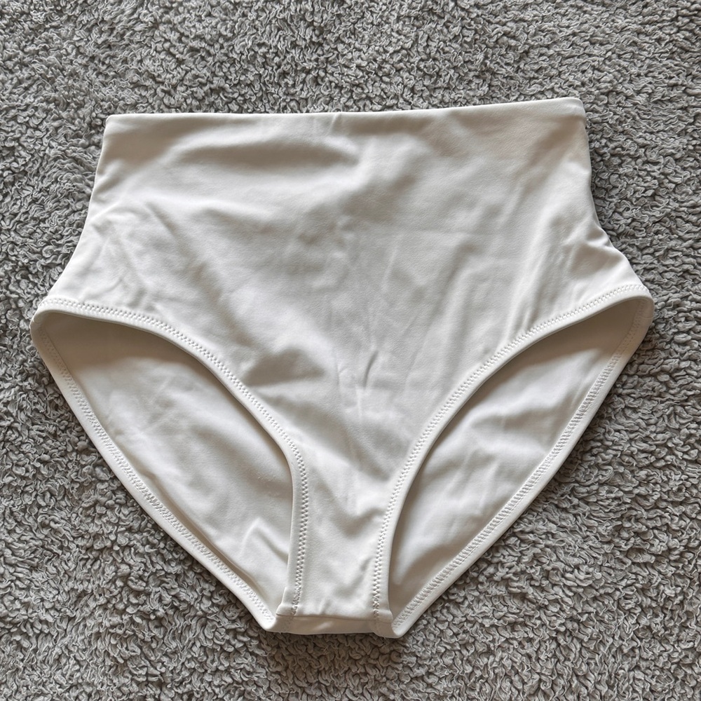 SKIMS High-waisted bikini bottoms in white
